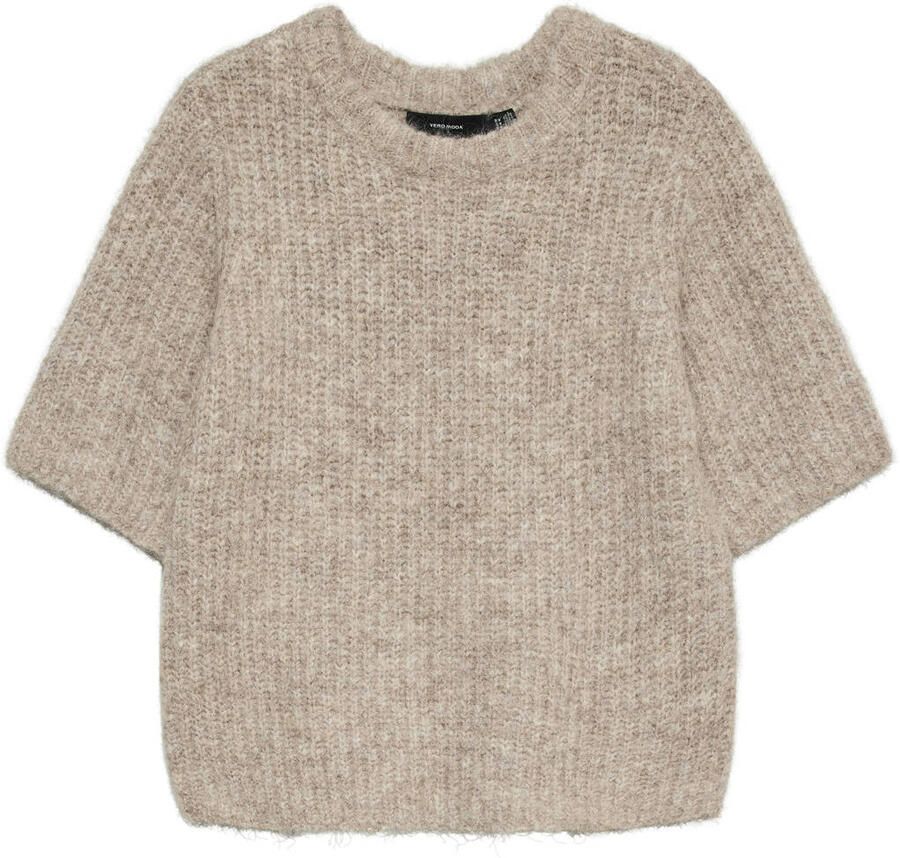 VERO MODA trui taupe gebreid - Foto 2