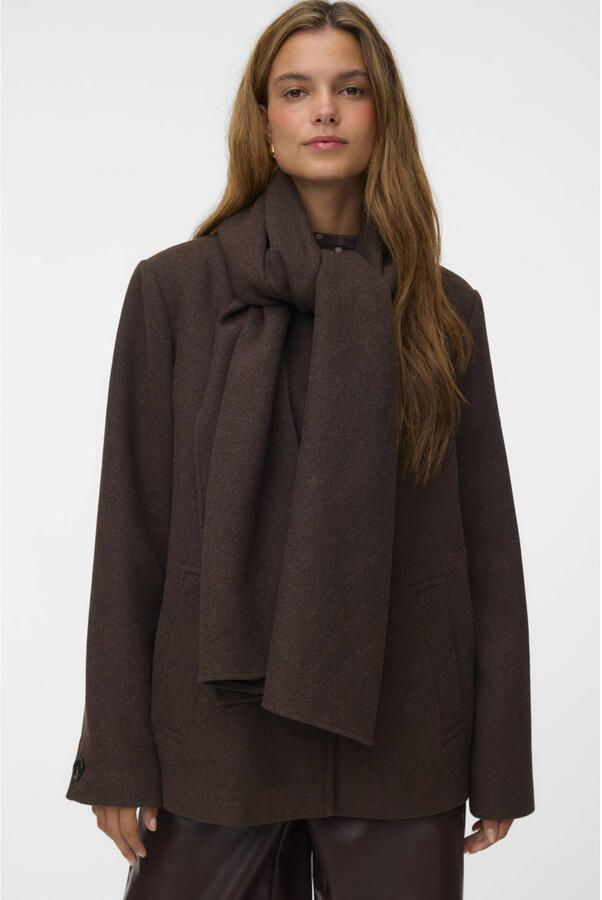VERO MODA tussenjas met wol bruin