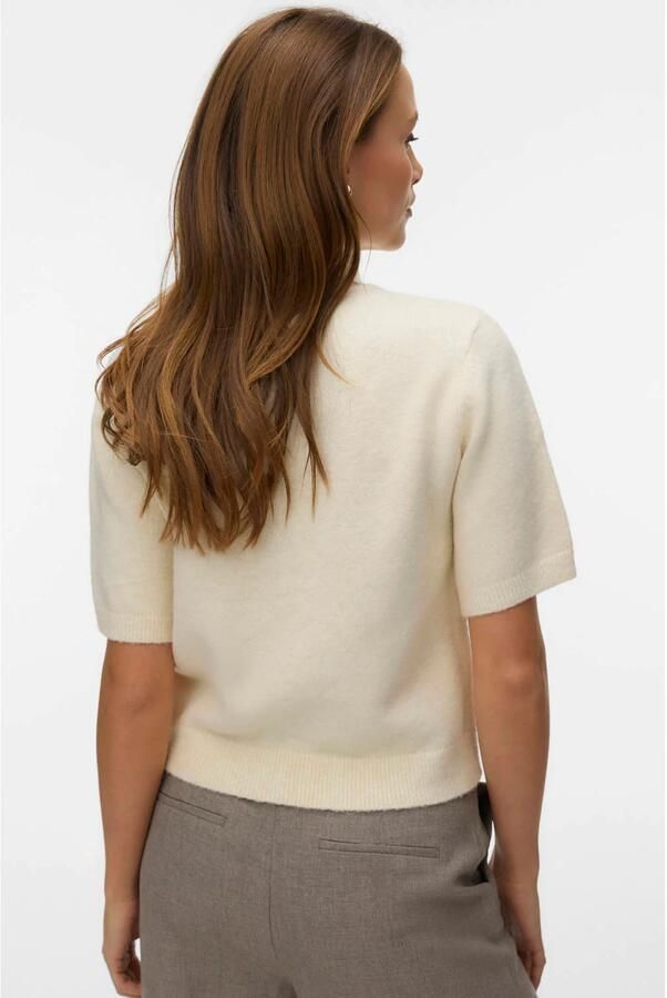VERO MODA vest ecru gebreid - Foto 3