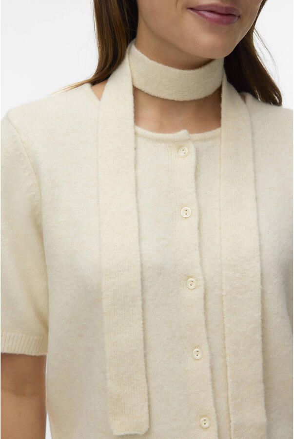VERO MODA vest ecru gebreid - Foto 2