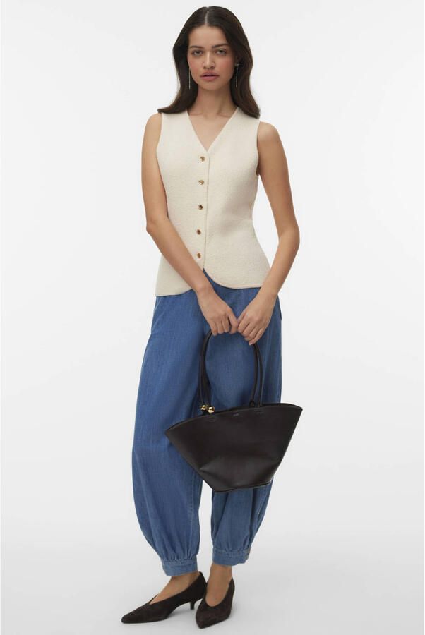 Vero Moda slim fit bodywarmer met katoen model 'SILVIA' - Foto 3