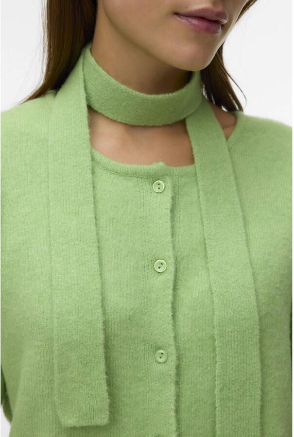 VERO MODA vest groen gebreid - Foto 2