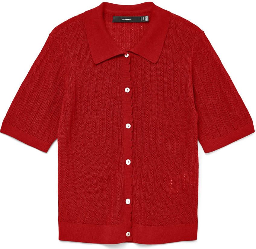 VERO MODA vest rood gebreid - Foto 2