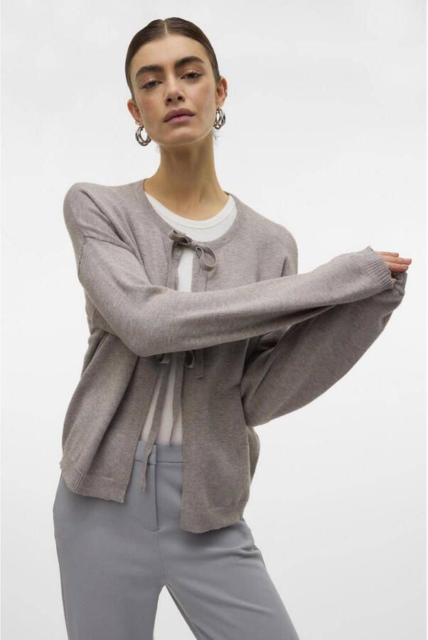 VERO MODA vest VMHOLLYKARIS taupe
