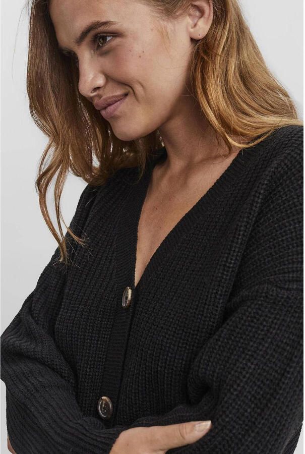 Vero Moda Regular fit gebreid jack met sierknopen model 'LEA' - Foto 2