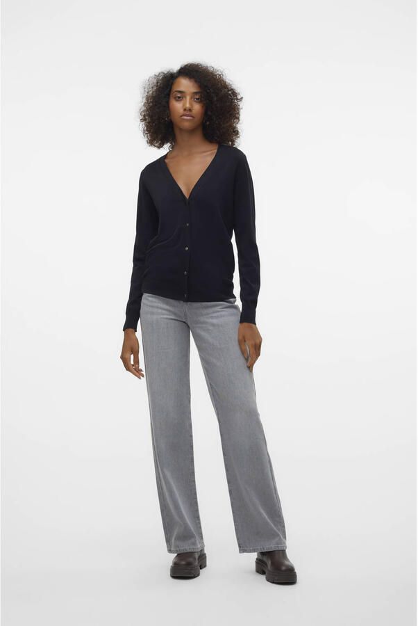 Vero Moda Vest VMNEWLEXSUN LS SHORT V-NECK CAR GA NOOS - Foto 2