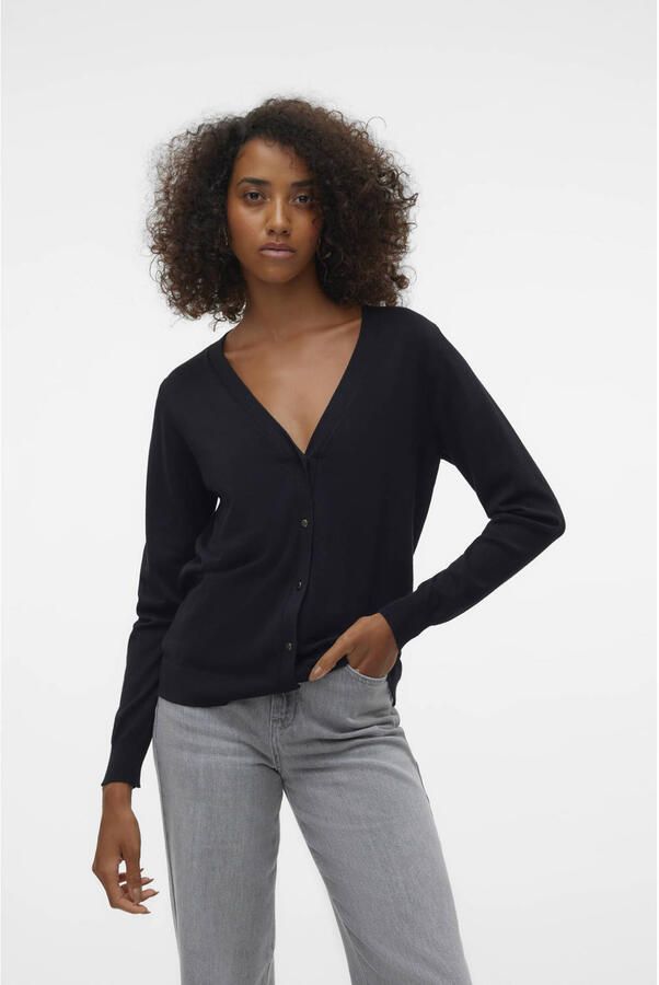 Vero Moda Vest VMNEWLEXSUN LS SHORT V-NECK CAR GA NOOS