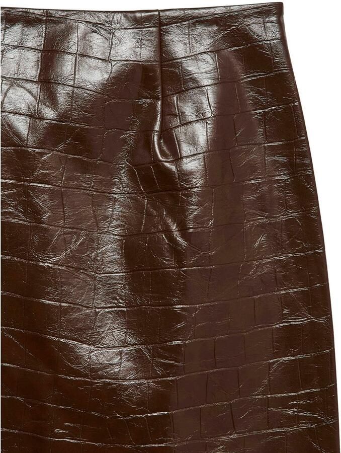 VERO MODA viscose korte rok bruin - Foto 2