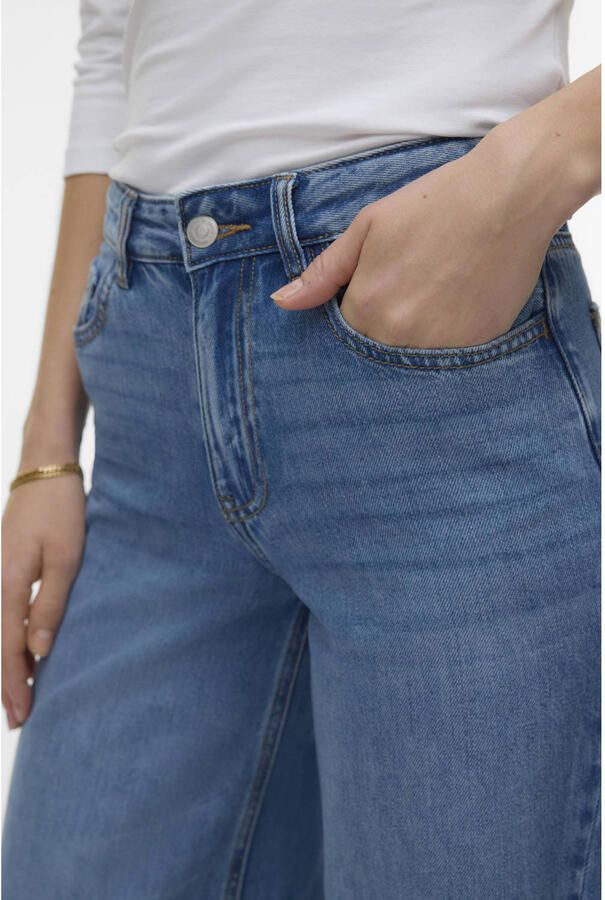 VERO MODA Vmannet wide leg jeans medium blue denim - Foto 3