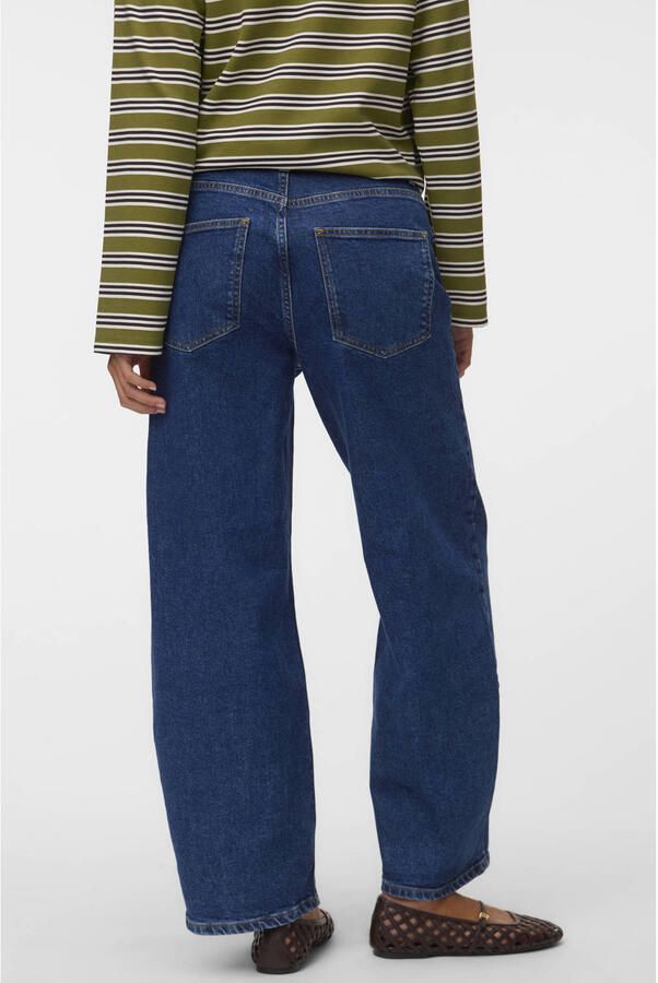 VERO MODA barrel jeans dark blue denim - Foto 2