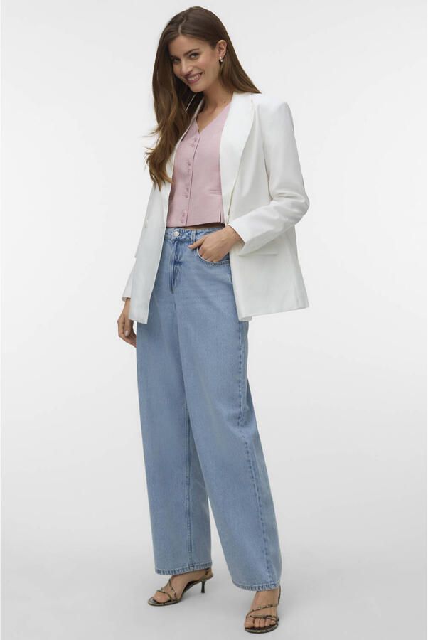 VERO MODA VMESTELLE high waist barrel jeans light blue denim - Foto 2