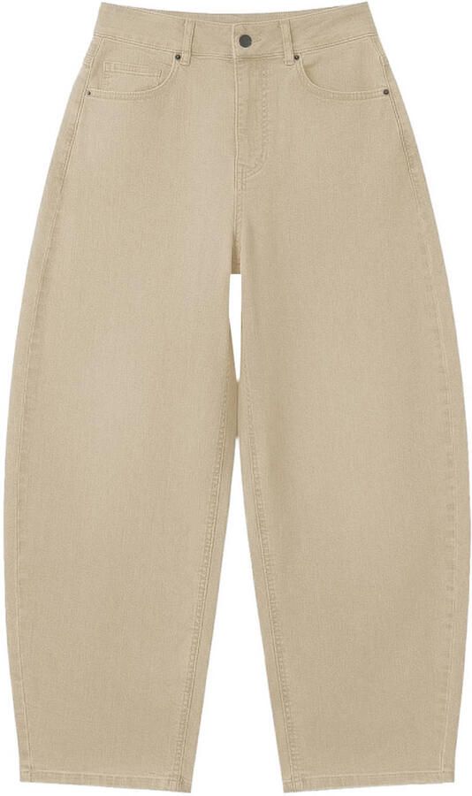 VERO MODA Vmlouisa Ecru Hw Denim Jeans Exp high waist barrel jeans ecru - Foto 3