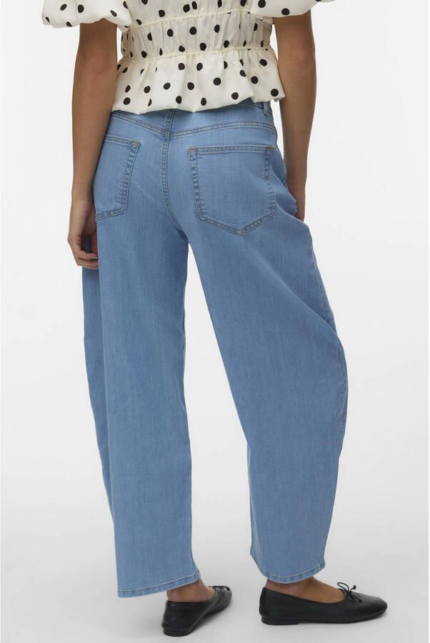 VERO MODA Vmlouisa Lbd Hw Denim Jeans Exp high waist barrel jeans light blue denim - Foto 2
