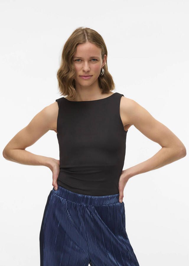 Vero Moda T-shirt VMMILLION SL SQUARE TOP 2-WAY JRS NOOS