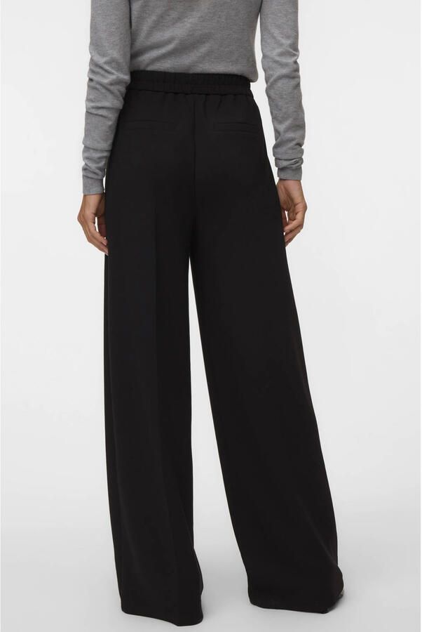 VERO MODA wide leg casual broek zwart - Foto 2