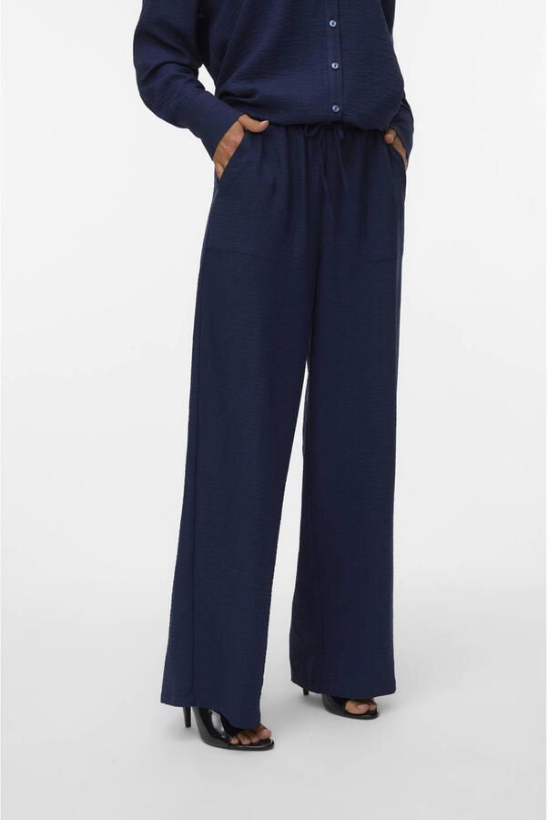 Vero Moda Comfortbroek VMMELANEY HW LOOSE PANT WVN GA NOOS - Foto 2
