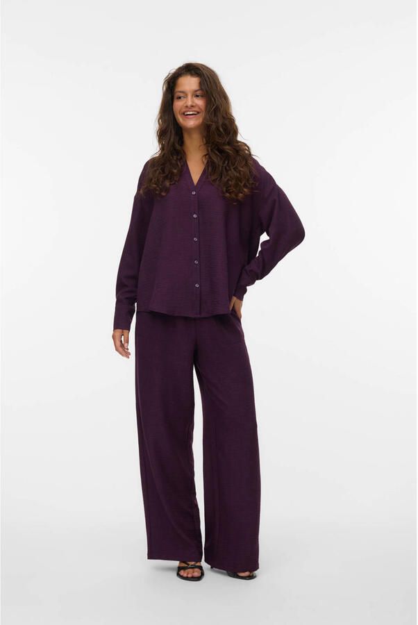 Vero Moda Comfortbroek VMMELANEY HW LOOSE PANT WVN GA NOOS - Foto 2