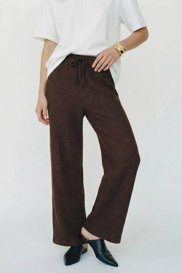 VERO MODA wide leg high waist casual broek