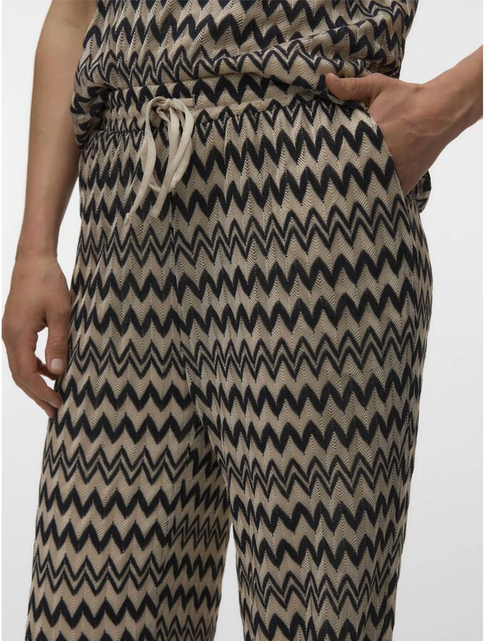 VERO MODA wide leg high waist casual broek zwart - Foto 2