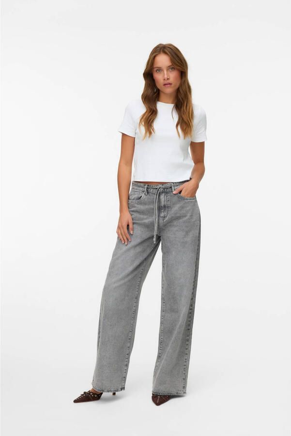 Vero Moda Wide leg jeans van katoenmix model 'WIEN' - Foto 2