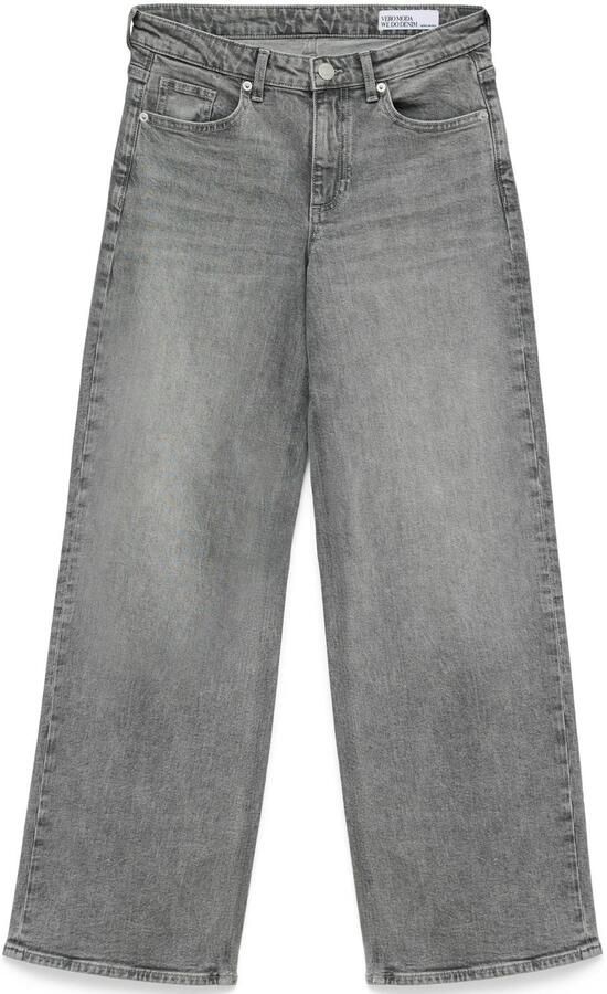 VERO MODA wide leg jeans grijs