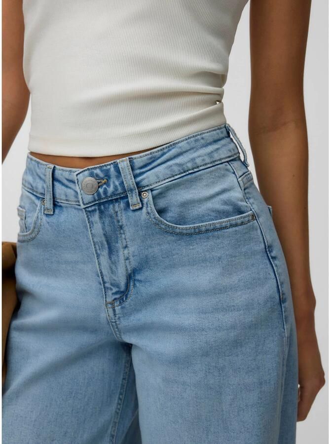 VERO MODA wide leg jeans light blue denim - Foto 2