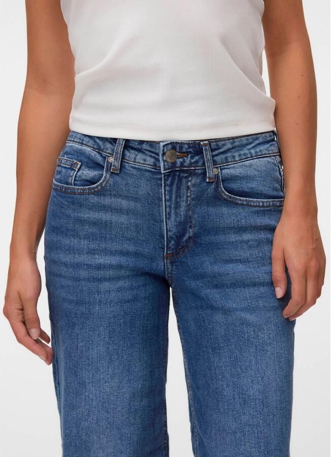 VERO MODA wide leg jeans mediumblauw - Foto 2