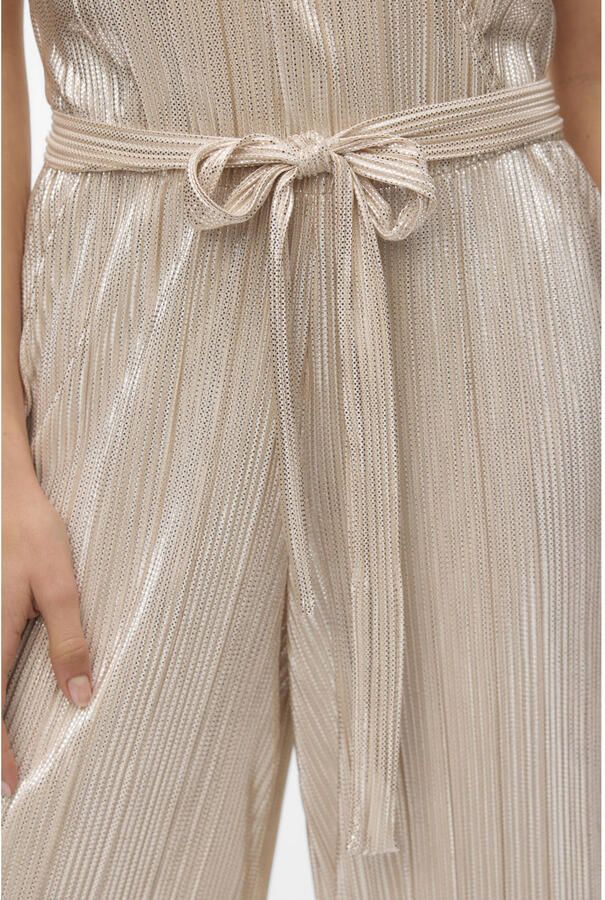 VERO MODA wide leg jumpsuit zilver met lurex - Foto 2