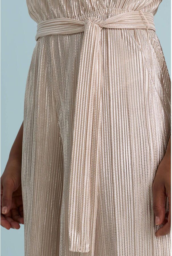 VERO MODA wide leg jumpsuit zilver met lurex - Foto 3