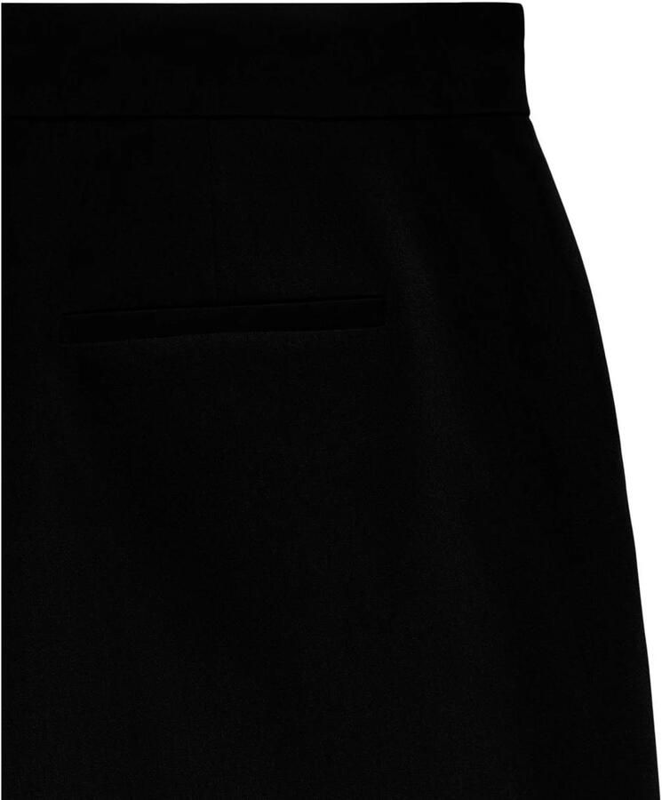 VERO MODA wide leg regular waist casual broek zwart - Foto 2