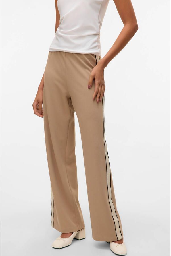 Vero Moda Wide leg sweatpants met contraststrepen model 'BERLIN' - Foto 3