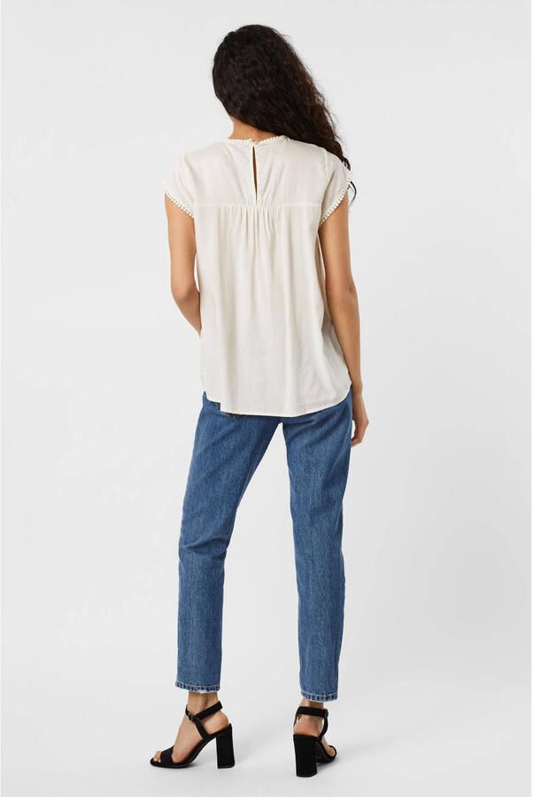 Vero Moda Blouse met structuurmotief van pure viscose model 'DEBBIE' - Foto 2