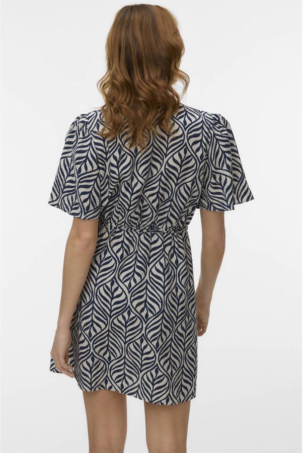 VERO MODA wikkel- overslagjurk donkerblauw - Foto 2