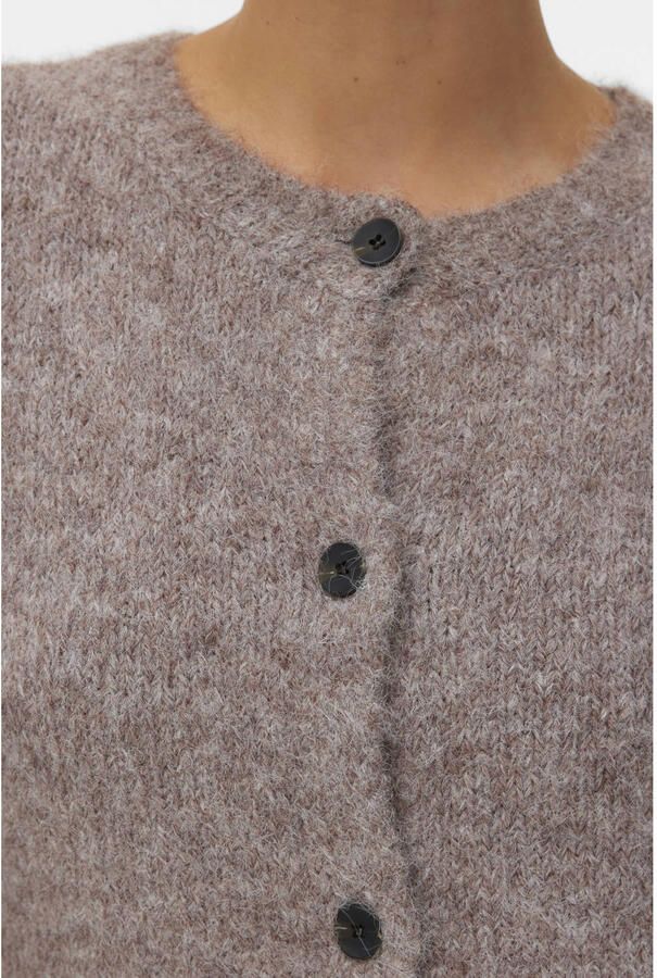 Vero Moda Regular fit gebreid jack met wol en knoopsluiting model 'NOVAH'