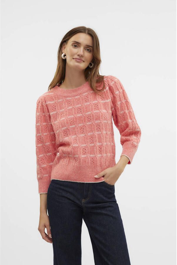 Vero Moda New Leonor 3 4 Crewneck Sweater Dames - Foto 2