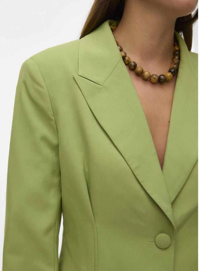 VERO MODA x Noor de Groot getailleerde blazer lichtgroen
