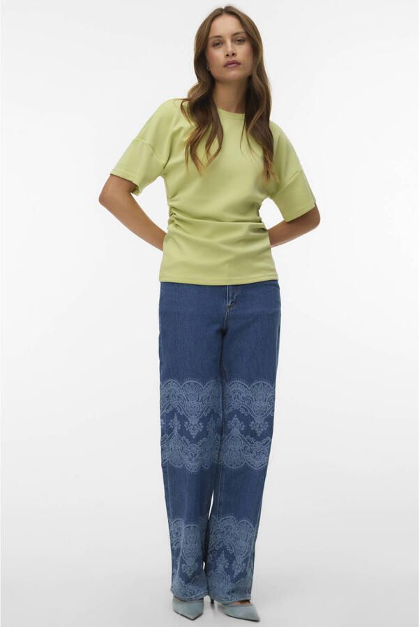 VERO MODA x Noor de Groot T-shirt lichtgroen