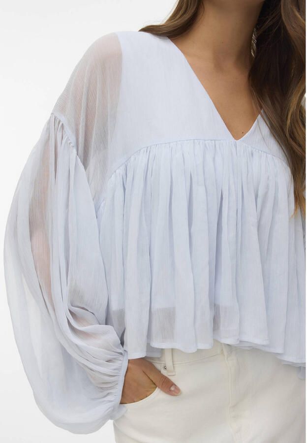 VERO MODA x Noor de Groot top lichtblauw - Foto 2