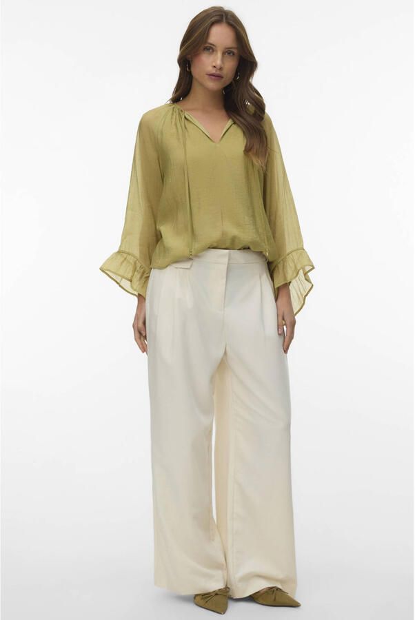 VERO MODA x Noor de Groot top lichtgroen