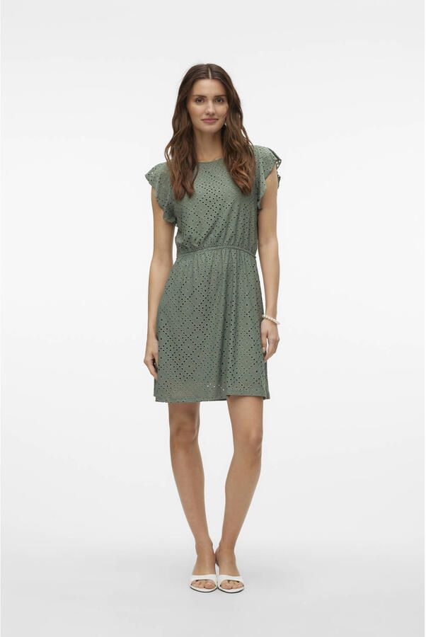 Vero Moda Getailleerde zomerjurk met ajourpatroon model 'TASSA' - Foto 2