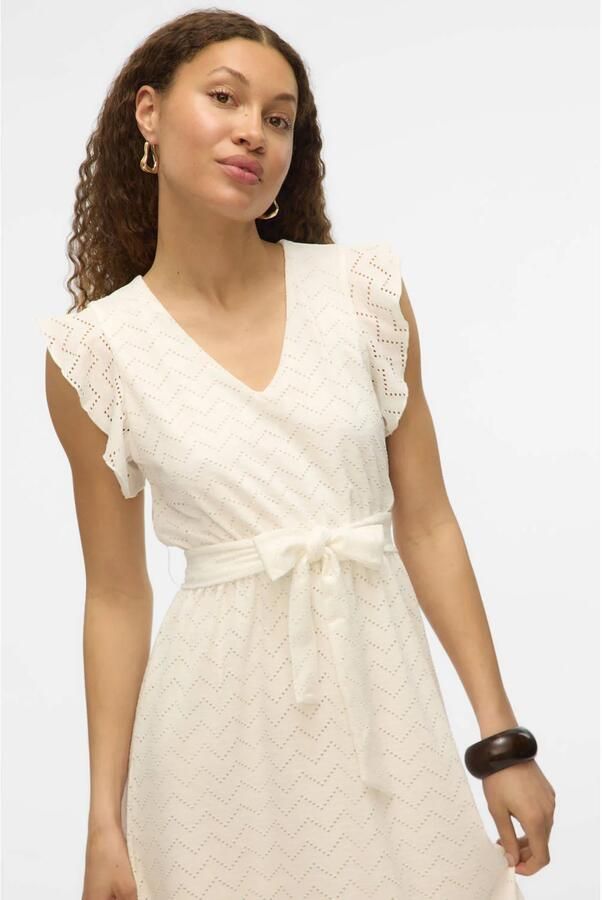 VERO MODA zomerjurk broderie wit - Foto 2