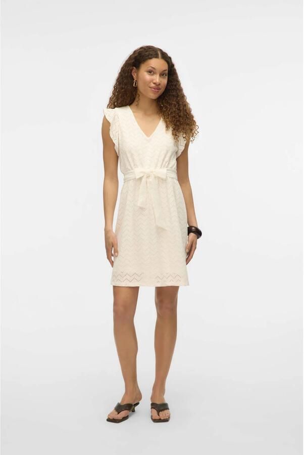 VERO MODA zomerjurk broderie wit