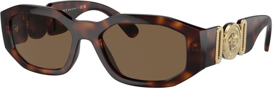 Versace Biggie Zonnebril Ve4361 521773 Sunglasses Brown Unisex Dames