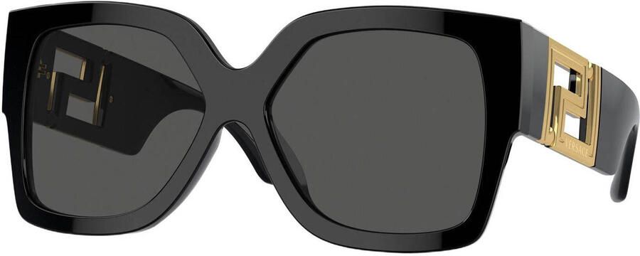 Versace Oversized Rechthoekige Zonnebril Black Unisex