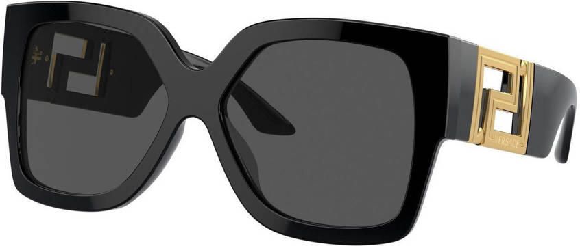 Versace Oversized Rechthoekige Zonnebril Black Unisex - Foto 3