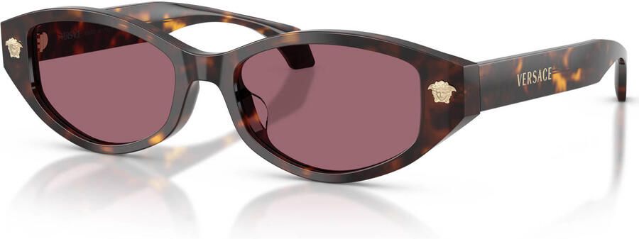 Versace zonnebril 0VE4512D met tortoise print donkerbruin
