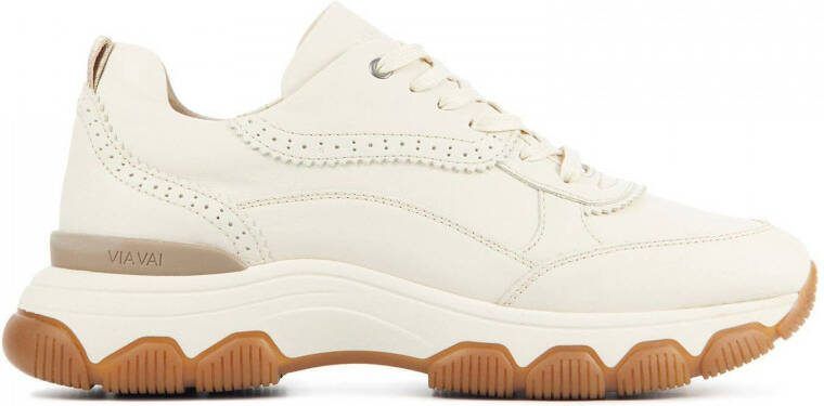 Via Vai 57062 Coco Tess nubuck chunky sneakers ecru - Kledingwinkel.nl