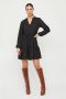 VILA A-lijn jurk VIKAWA van gerecycled polyester zwart - Thumbnail 1