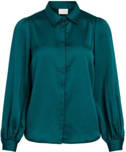 VILA blouse VIELLETTE van gerecycled polyester groen