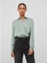 VILA blouse VIELLETTE van gerecycled polyester mintgroen - Thumbnail 1
